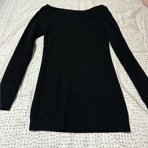 black mini sweater dress size small